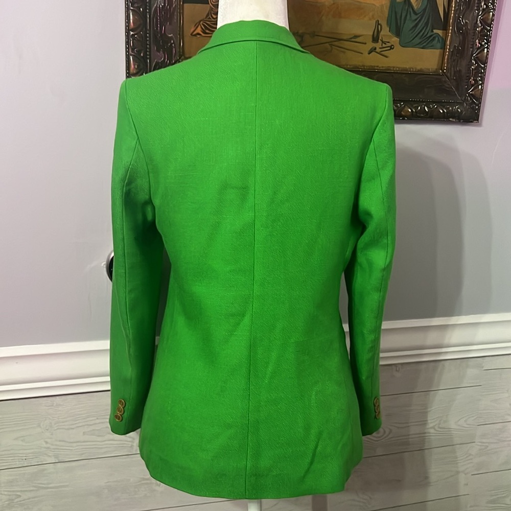Vintage Oscar de la Renta Like Green Blazer SMALL - Picture 4 of 8